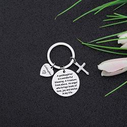 CYTING Goddaughter Gift A Goddaughter is a Wonderful Blessing Cross Keychain First Communion Baptism Gift Religious Jewelry Christening Gift