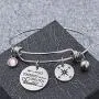 omodofo 2020 Graduation Gifts Bracelet Jewelry Inspirational Charm Compass Bangle Gifts for Girls Women