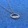 WUSUANED Pet Lover Gift Hamster Wheel Necklace Crazy Hamster Lady Hamster Lover Pendant Necklace Animal Lover Jewelry Gift for Women