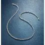 FANCIME White Gold Plated Solid 925 Sterling Silver 3MM Cuban Curb Link Rope Chain Necklace for Men Boys, 20'' FANCIME White Gold Plated Solid 925 Sterling Silver 3MM Cuban Curb Link Rope Chain Necklace for Men Boys, 20''