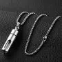 HZMAN Stainless Steel Glass Container Tube Urn Keepsake Cremation Ashes Memorial Pendant Necklace HZMAN Stainless Steel Glass Container Tube Urn Keepsake Cremation Ashes Memorial Pendant Necklace