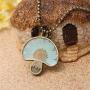 Retro Vintage Dry Flower Transparent Resin Dry Flower Pendant Statement Cocktail Party Necklace