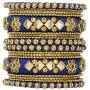 Aheli Ethnic Handmade Silk Thread Faux Stone Studded Bangle Set Chuda Indian Wedding Wear Fashion Jewelry for Women Aheli Ethnic Handmade Silk Thread Faux Stone Studded Bangle Set Chuda Indian Wedding Wear Fashion Jewelry for Women
