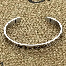 Kivosliviz Baptism Bracelet for Women Adult Baptism Gift Baptized Bracelet for Teen Girl