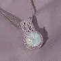 CiNily 14K White Gold Plated White Fire Opal Zircon Pendant Necklace for Women Girls Opal Jewelry Gift CiNily 14K White Gold Plated White Fire Opal Zircon Pendant Necklace for Women Girls Opal Jewelry Gift