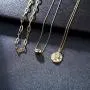 CLASSYZINT Gold Layered Necklaces for Women, 3 Layer Paperclip Chain Choker Coin Pendant Necklace Gold Jewelry Necklace Sets for Women CLASSYZINT Gold Layered Necklaces for Women, 3 Layer Paperclip Chain Choker Coin Pendant Necklace Gold Jewelry Necklace Sets for Women