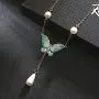 MIXIA Colorful Animal Butterfly Jewelry Set Enamel Insect Earrings Necklace Pendant Sets Teardrop Pearls for Women Wedding Party MIXIA Colorful Animal Butterfly Jewelry Set Enamel Insect Earrings Necklace Pendant Sets Teardrop Pearls for Women Wedding Party