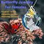 Sterling Silver Butterfly Pendant Neacklace with Crystal from Swarovski, Butterfly Jewelry Gift for Her Sterling Silver Butterfly Pendant Neacklace with Crystal from Swarovski, Butterfly Jewelry Gift for Her