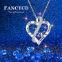 FANCYCD Holiday Deals Week I Love You to the Moon and Back'' Love Heart Necklace, Jewelry for Women & Girls, Gifts for Girlfriend, Wife, Sister, Grandma, Mom