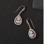 SWEETV Teardrop Wedding Earrings for Brides, Bridesmaids, Cubic Zirconia Dangle Earrings for Prom, Party, Formal Occasion