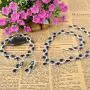 EVER FAITH Silver-Tone Zircon Wedding S-Shaped Necklace Earrings Bracelet Set