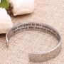 O.RIYA Encouragement Bracelet - Fate Whispers to The Warrior You Cannot Withstand The Storm and The Warrior Whispers Back I Sm The Storm, Inspirational Jewelry Gifts for Her