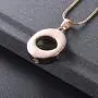 Stainless Steel Circle Cremation Pendant Memorial Necklace Ashes Holder Urn Keepsake Stainless Steel Circle Cremation Pendant Memorial Necklace Ashes Holder Urn Keepsake
