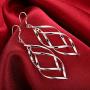 Jewdreamer 12 Pairs Classic Silver Plated Dangle Drop Earrings for Women Simple Long Thread Fashion Line Christmas Earrings Set
