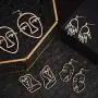 20 Pair Human Face Abstract Design Earrings Face Hand Earrings Hollow Hand Shaped Geometric Earrings 20 Pair Human Face Abstract Design Earrings Face Hand Earrings Hollow Hand Shaped Geometric Earrings