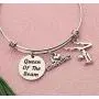 SEIRAA Gymnastics Girl Jewelry Gymnastics Charm Bracelets Queen of The Beam Sport Bangle with I Love Gymnastics Charm Gift for Gymnast