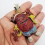 Hip Hop Iced KOOL AID MAN Pendant w/ 18'' Full Iced Cuban Choker Chain Necklace Set
