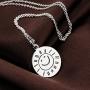 Sterling Silver BFF Necklace Engraved Inspirational Message You Are My Sunshine My only Sunshine Pendant Jewelry Gift For Women
