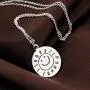 Sterling Silver BFF Necklace Engraved Inspirational Message You Are My Sunshine My only Sunshine Pendant Jewelry Gift For Women