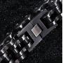 Large Heavy Titanium Chain Bike Bicycle Bracelet Mens Jewelry Brush Black Stainless Steel Motorcycle Biker Bracelet 12/18/22mm