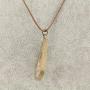 FM FM42 Multicolor Pressed Flower Teardrop Pendant Necklace FN4133