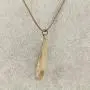 FM FM42 Multicolor Pressed Flower Teardrop Pendant Necklace FN4133