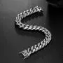 ROWIN&CO Mens Bracelet Heavy Big 316L Stainless Steel Cuban Chain Bracelet Jewelry Hip hop Wrist Link, 8 / 8.5 / 9 inchs ROWIN&CO Mens Bracelet Heavy Big 316L Stainless Steel Cuban Chain Bracelet Jewelry Hip hop Wrist Link, 8 / 8.5 / 9 inchs