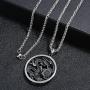 FIZIZDH Mens Stainless Steel Dragon Biker Pendant Necklace,24 inch Keel Link Chain