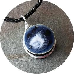 Earth Jewelry Waterfall Iceburg Glass Essential Oil Diffuser Aromatherapy Pendant Necklace 18''-20'' Adjustable
