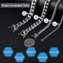 Jewelry Kingdom 1 Mens Necklace or Bracelet, 12MM Silver Cuban Link Chain for Mens Jewelry, Miami Chain Necklace for Women, High Polished 316L Stainless Steel(Length of 7-30inches)