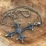 Gothic Jewelry Upside down inverted St Peter Cross Black Punk Rock Biker Heavy-Metal Fashion Satanic Protection Amulet Pewter Mens pendant necklace Charm for men women unisex w Silver Ball Chain Gothic Jewelry Upside down inverted St Peter Cross Black Punk Rock Biker Heavy-Metal Fashion Satanic Protection Amulet Pewter Mens pendant necklace Charm for men women unisex w Silver Ball Chain