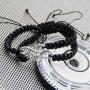 RAMESON 2Pcs Infinity Distance Couple Braided Handcrafted His and Hers Bracelet Adjustable Lovers Bracelet Forever Friend