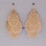Grace Jun Bridal Vingtage 4 Teardrop Shape Pierced Dangle Earrings Large Statement Earrings