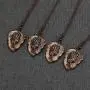 Jovivi Hand Carved Natural Ice Obsidian Healing Crystals Necklace for Men Feng Shui Wealth Pi Xiu Leaf Amulet Charm Gemstone Beads Pendant Protection Jewelry Adjustable Cord