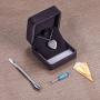 Valyria Heart Cremation Urn Necklace Memorial Keepsake Jewelry - Engraved I Used to be his Angel, Now Hes Mine