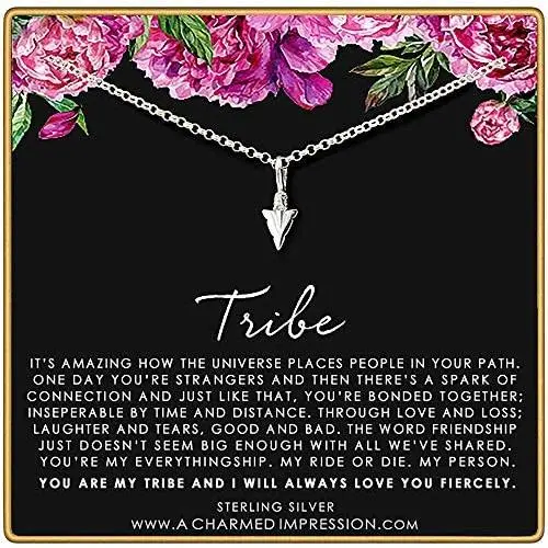 A Charmed Impression Arrowhead Necklace • Best Friend Tribe Necklace • Soul Sister Gift • Arrowhead Charm • Friendship Jewelry • Silver or Gold Arrow A Charmed Impression Arrowhead Necklace • Best Friend Tribe Necklace • Soul Sister Gift • Arrowhead Charm • Friendship Jewelry • Silver or Gold Arrow