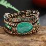 Plumiss Women Boho Handmade Natural Stone Wrap Bracelets Variety Beads Strand Bracelet for Men Collection