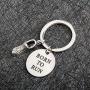 SEIRAA Runners Gift Marathon Jewelry Born to Run Keychain Running Keychain with Running Shoes Charm