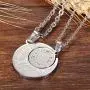 Cupimatch 2PCS Couple Necklace Stainless Steel Numeral Compass Sun& Moon Matching Pendant with Chain (Necklaces) Cupimatch 2PCS Couple Necklace Stainless Steel Numeral Compass Sun& Moon Matching Pendant with Chain (Necklaces)