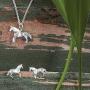 Boma Jewelry Sterling Silver Origami Horse Necklace, 18 Inches