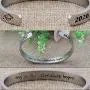 Ldurian 2021 Bracelet for Graduation, Inspirational Grad Bangle Cuff for Women, Graduate Gift for Her, College Senior Bracelet, Graduation Jewelry with 2021 Cap Box & Card & Bag