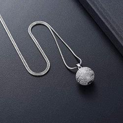 mingkejw Urn Necklace Basketball Cremation Jewelry for Ashes Pendant Keepsake Memorial Necklace for Women Men