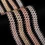 TOPGRILLZ 20mm 6 Times 14K Gold Plated Iced Out Spiked Link Chain for Men and Women Eboy Hip Hop Jewelry Collection