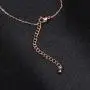 VU100 Stainless Steel Initial Letter Bracelets for Women Girls Girlfriend Wife, Gifts for Valentines Day, Sideways Name Monogram Alphabet Adjustable Chain Jewelry, Silver/Gold/Rose Gold
