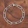 West Coast Jewelry | ELYA Stainless Steel Paperclip Bracelet 7.5''