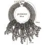 BigDO Jewelry Fashion Vintage Style Multi-Level Punk Black CZ Skull Necklace Collar Bib for Women BigDO Jewelry Fashion Vintage Style Multi-Level Punk Black CZ Skull Necklace Collar Bib for Women