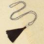 KELITCH Buddha Crystal Bead Chain Necklace Charm Jewelry Sweater Necklaces for Women Long Tassel Pendant Wrap Strand