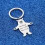 WUSUANED Long Distance Hug Token Jewelry Sending You A Big Bear Hug Keychain Long Distance Relationships Gift for Girlfriend Boyfriend