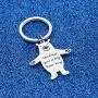 WUSUANED Long Distance Hug Token Jewelry Sending You A Big Bear Hug Keychain Long Distance Relationships Gift for Girlfriend Boyfriend
