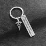Medical Student Keychain Inspirational Doctor Nurse Gift Motivational Jewelry